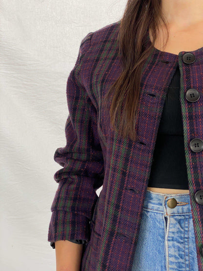 Vintage 90s Bedford Fair Striped Blazer - Balagan Vintage Blazer 90s, Aseel, blazer, NEW IN, plaid blazer