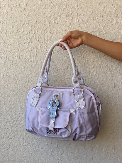 Vintage Y2K George Gina & Lucy Lilac Nylon Utility Handbag