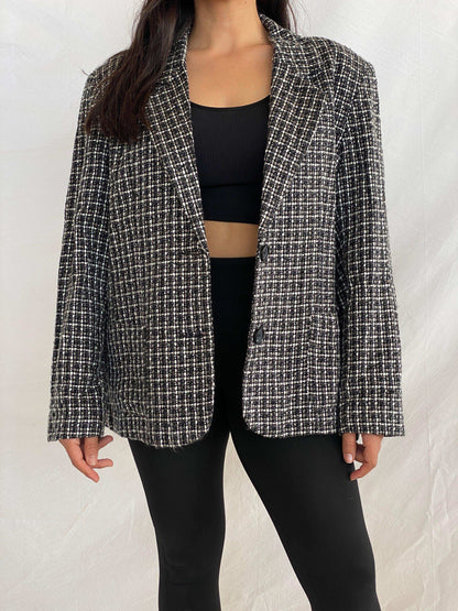 Vintage BIAGGINI Oversized Tweed Blazer - Balagan Vintage Blazer 00s, 90s, Alaa, blazer, NEW IN, tweed blazer