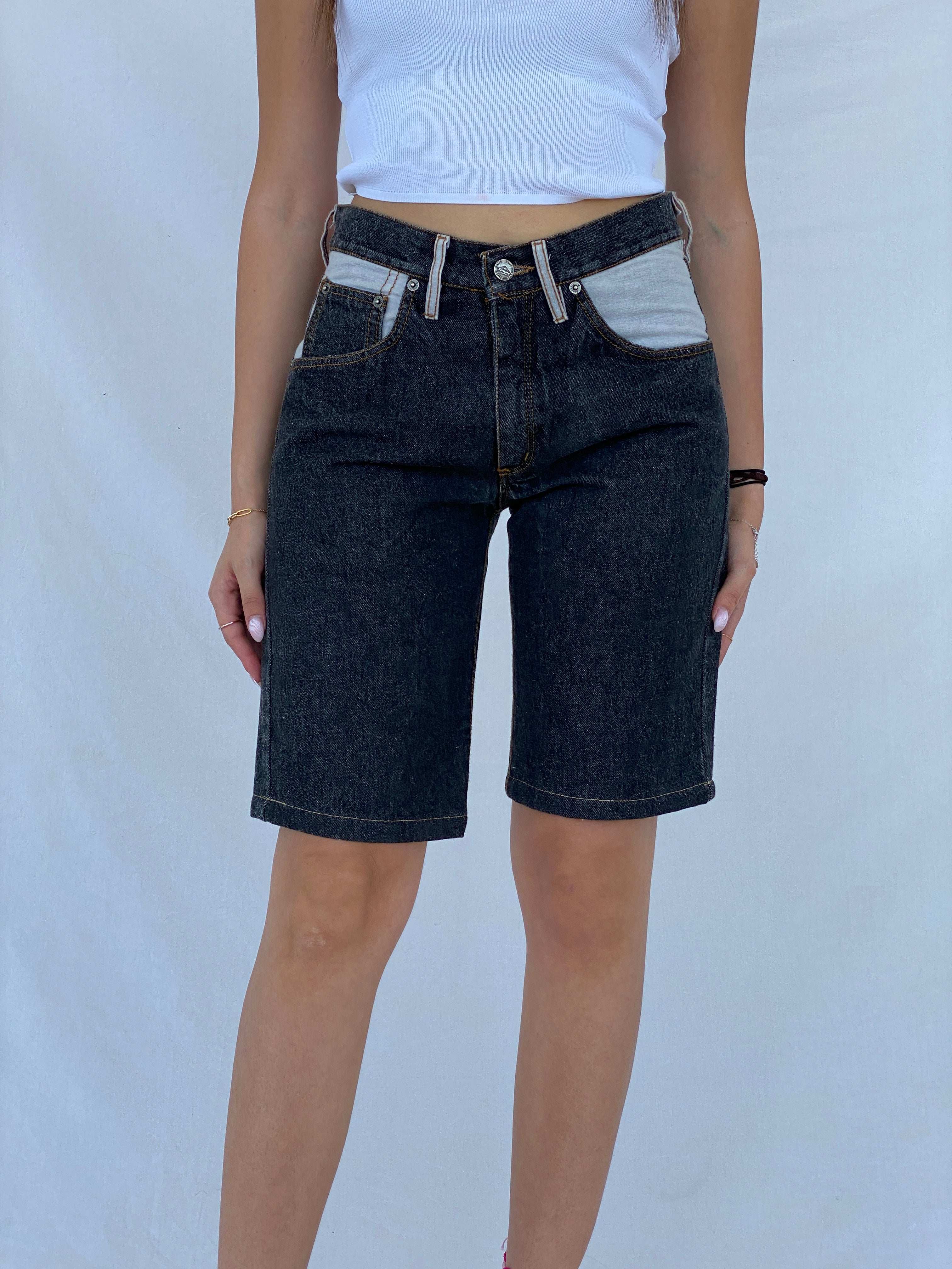Vintage 90s Marlboro Jeans Reworked Jorts - Balagan Vintage Shorts 90s, Juana, Marlboro classics, NEW IN, shorts, vintage shorts