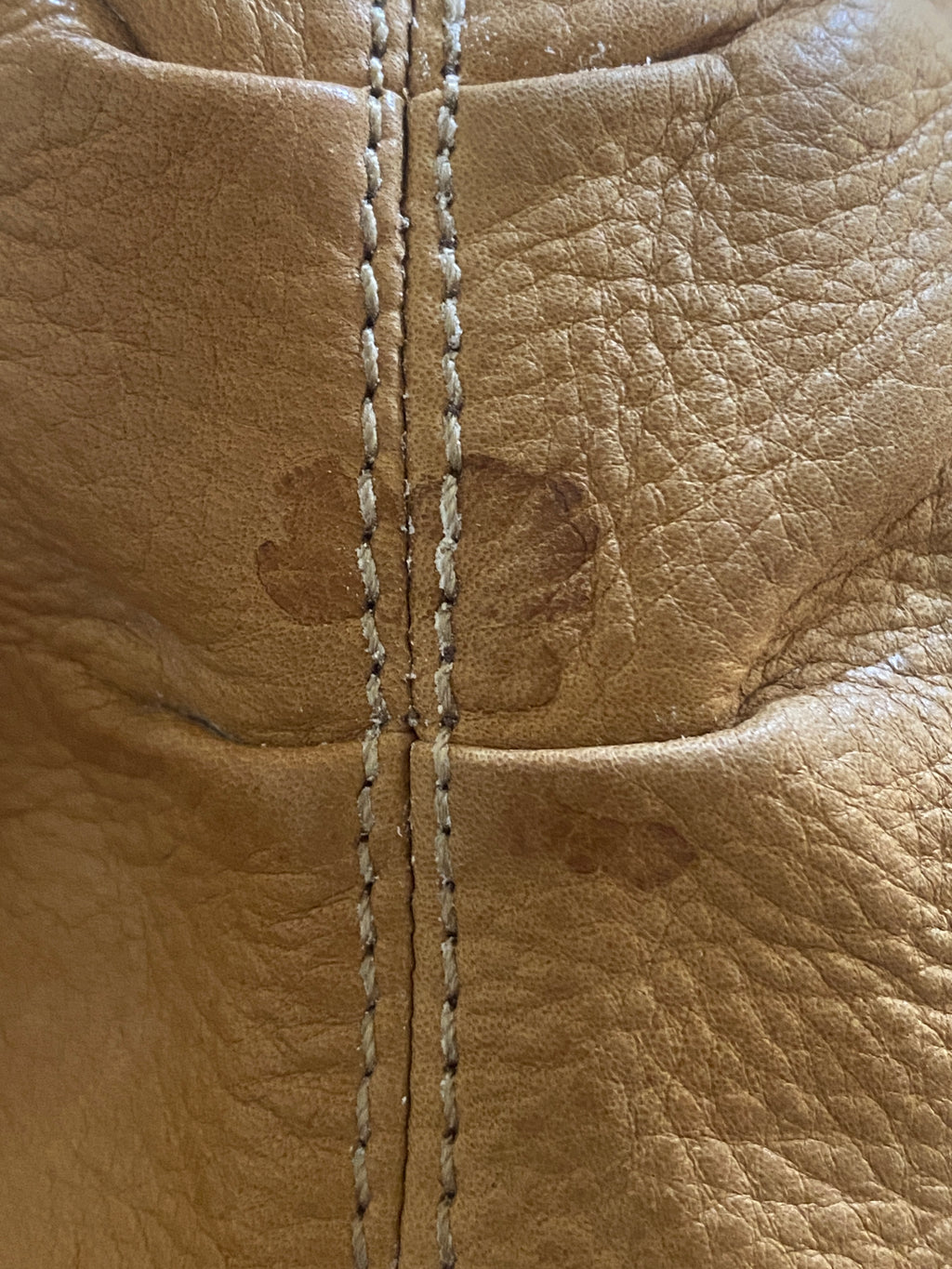 Liz Claiborne Genuine Leather Shoulder Bag Tan Hobo Mini Purse