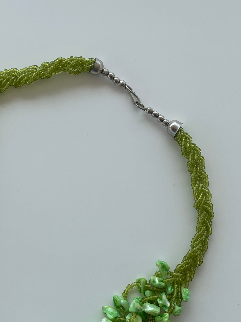 Y2K Multi Strands Lime Green Chunky Necklace