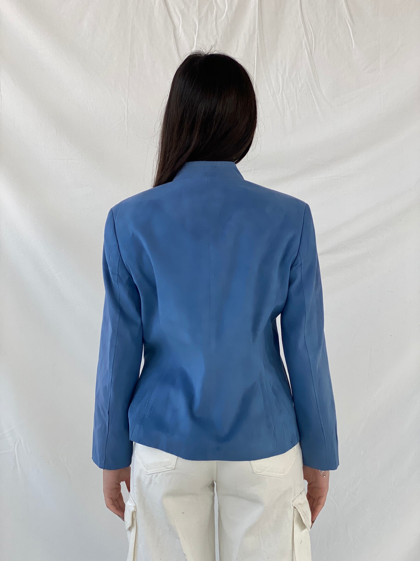 Y2K Gelco Zip Up Blue Women’s Blazer - M