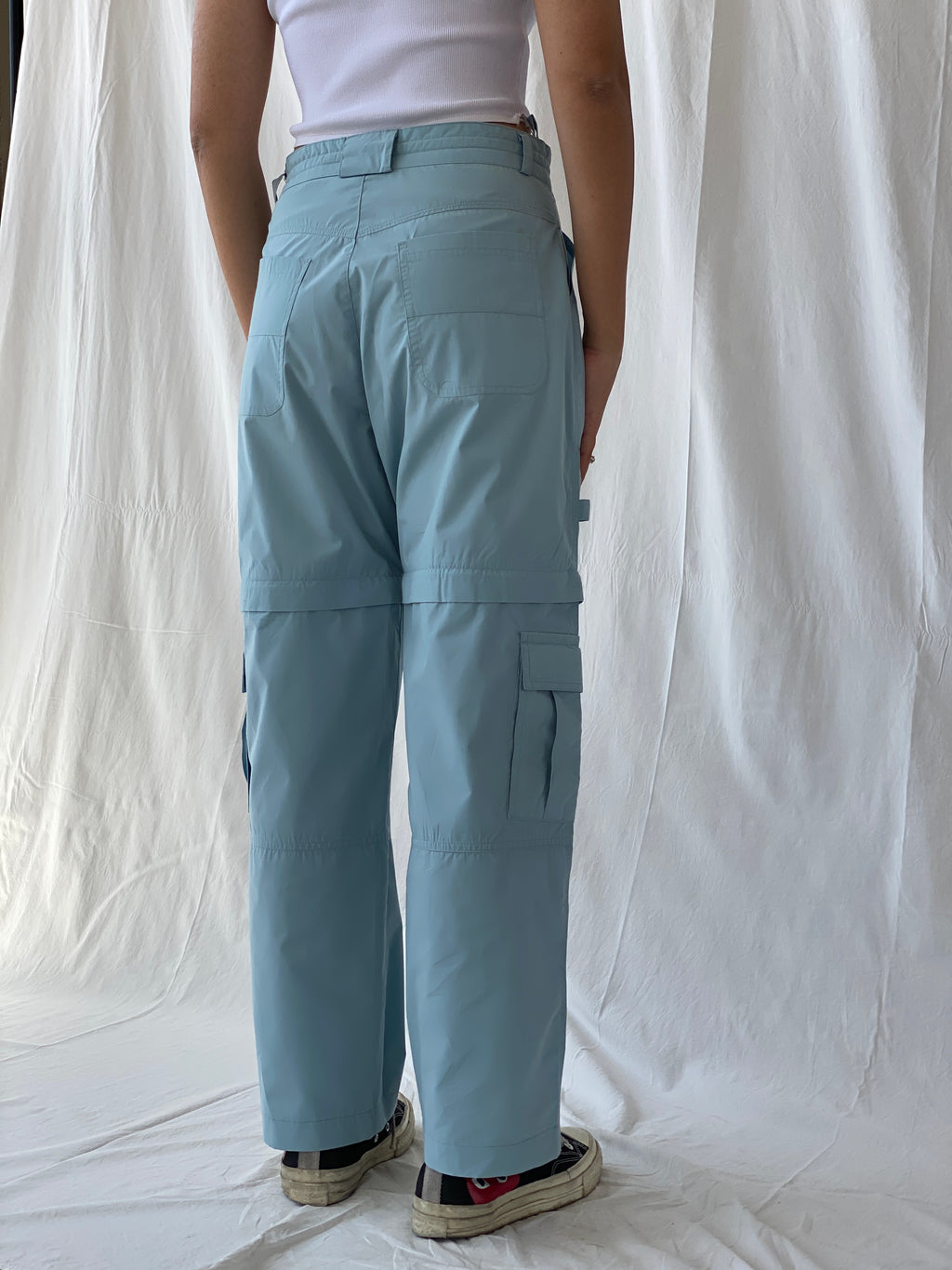 Y2K Outdoor Time Blue Utility Style Cargo Women’s Pants - 38EUR