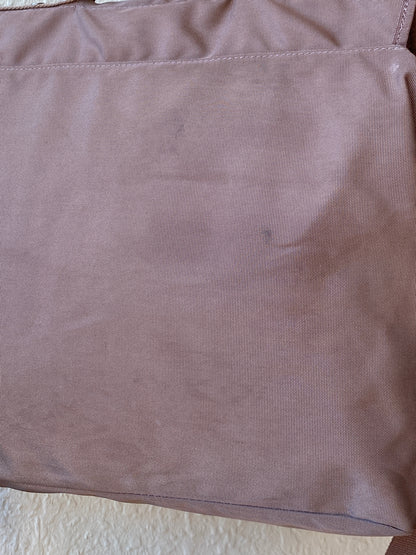 Fossil Taupe Heavyweight Nylon Laptop Messenger Bag