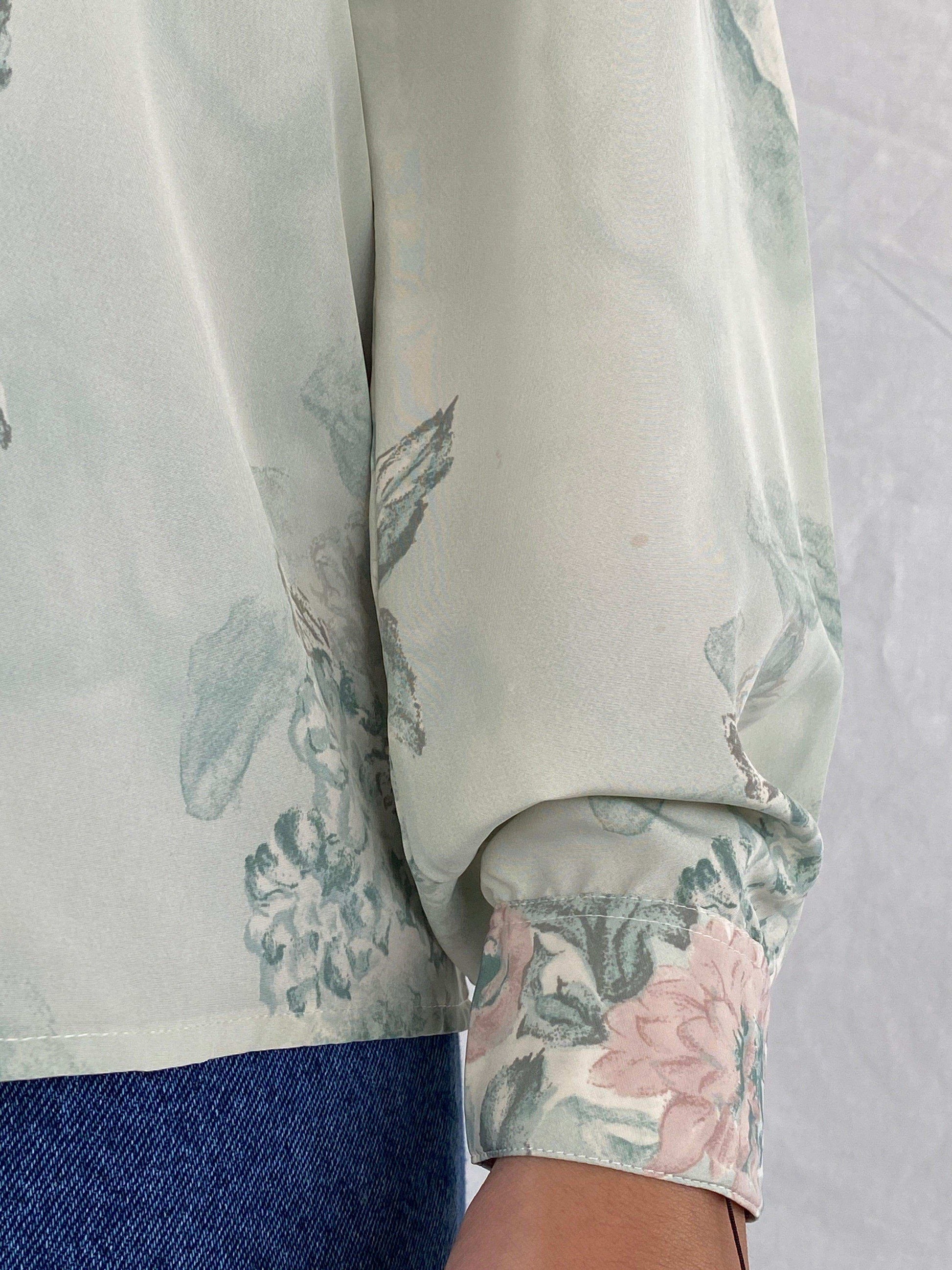 Vintage 90s UN JOUR AILLEURS Floral Shirt - Balagan Vintage Full Sleeve Shirt 00s, 90s, full sleeve shirt, NEW IN, Rama