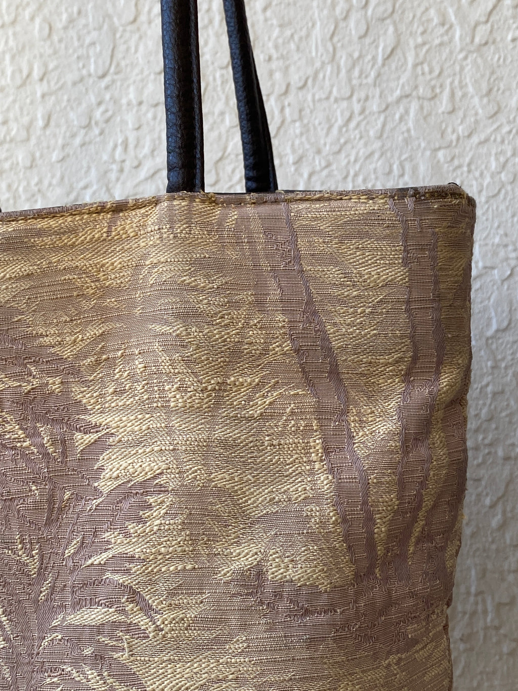 Vintage Bueno Elephant Embroidered Tote Bag – Safari Jungle Print Shoulder Handbag