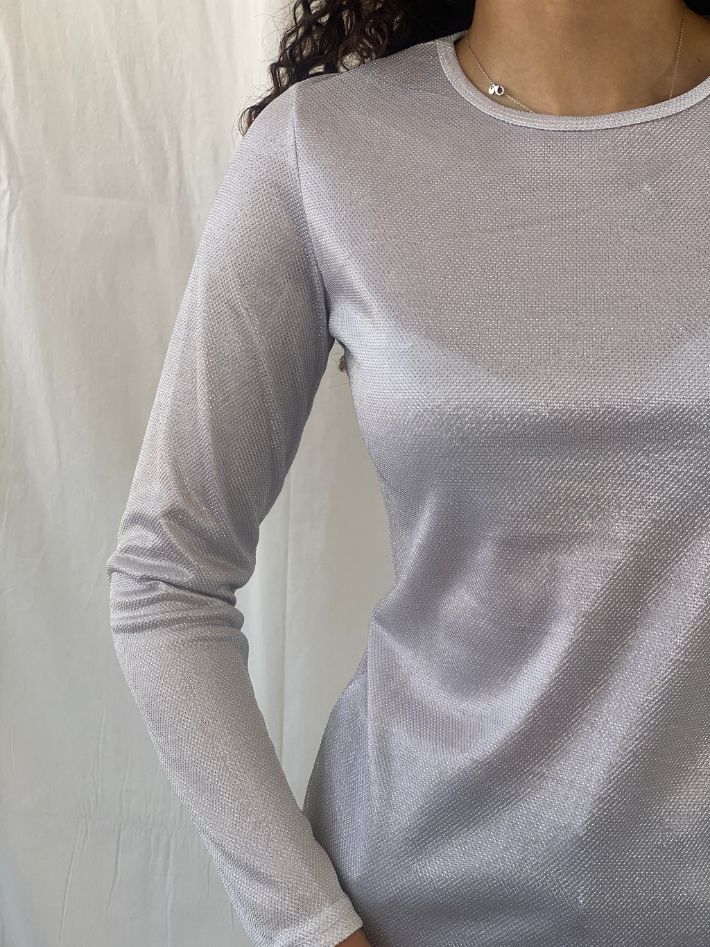 Y2K Bill Bird Shimmery Women’s Full Sleeve Top - S