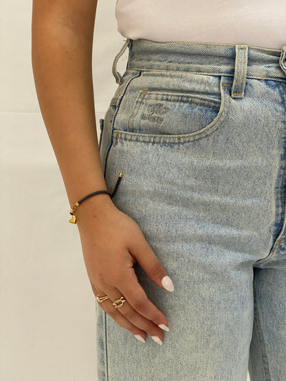 Vintage 90s Angels High-Waisted Mom Jeans Light Wash Straight Leg Denim - 38EUR