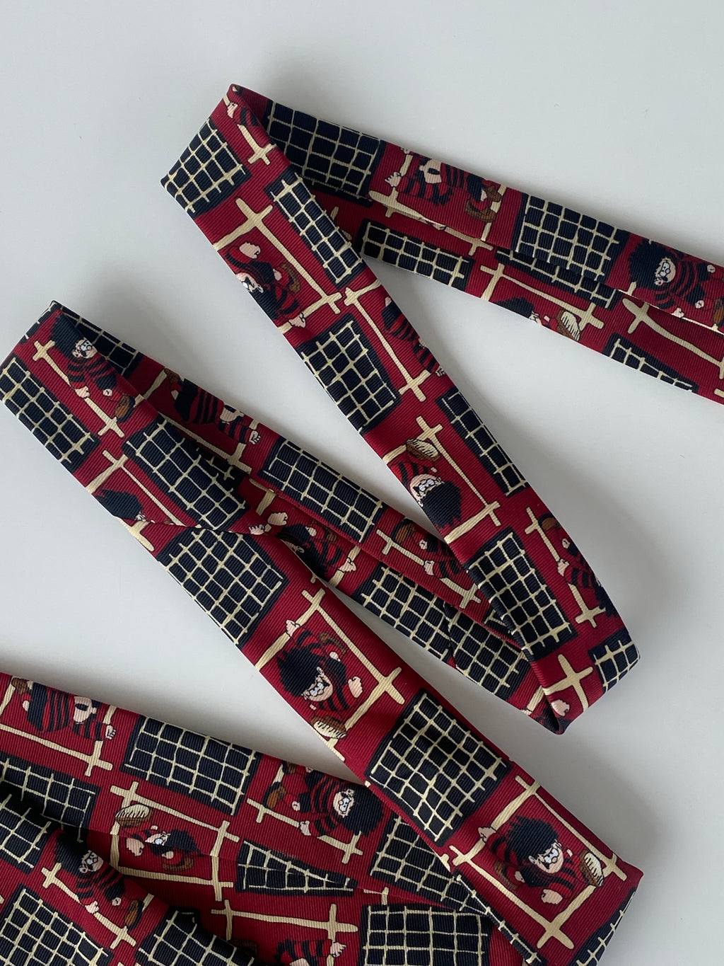 Vintage Dennis The Menace by Thomson & Co Graphic Red Tie