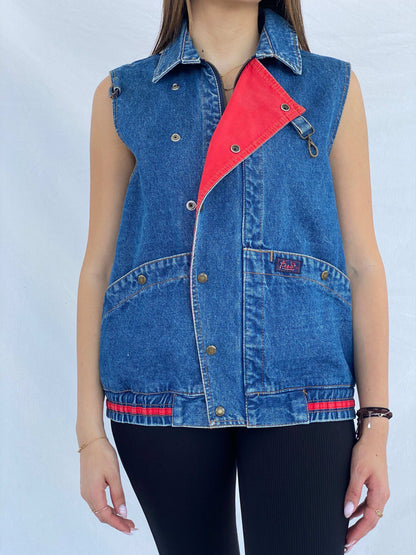 Vintage 90s F.uś London Denim Vest - Size M - Balagan Vintage Denim Vest 90s, denim vest, Juana, NEW IN