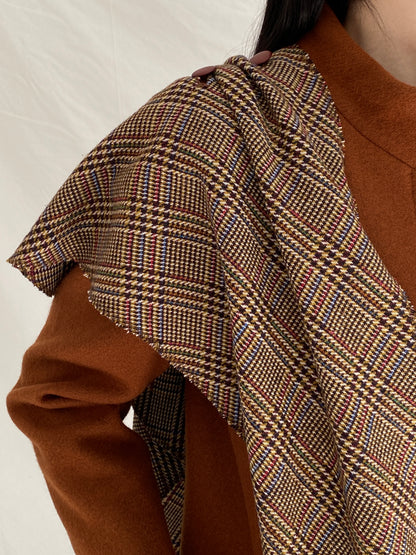 Vintage 80s/90s Fashions by JILL Rust Brown Structured Tailored Coat - S