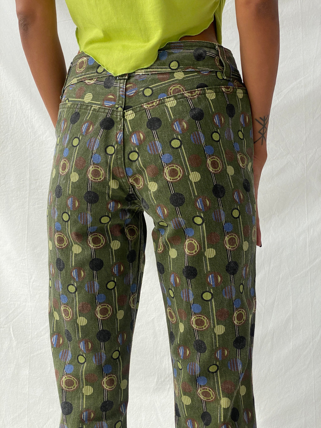 Statement Vintage Rocky Girl Casual Wear Groovy Straight Leg Jeans - S