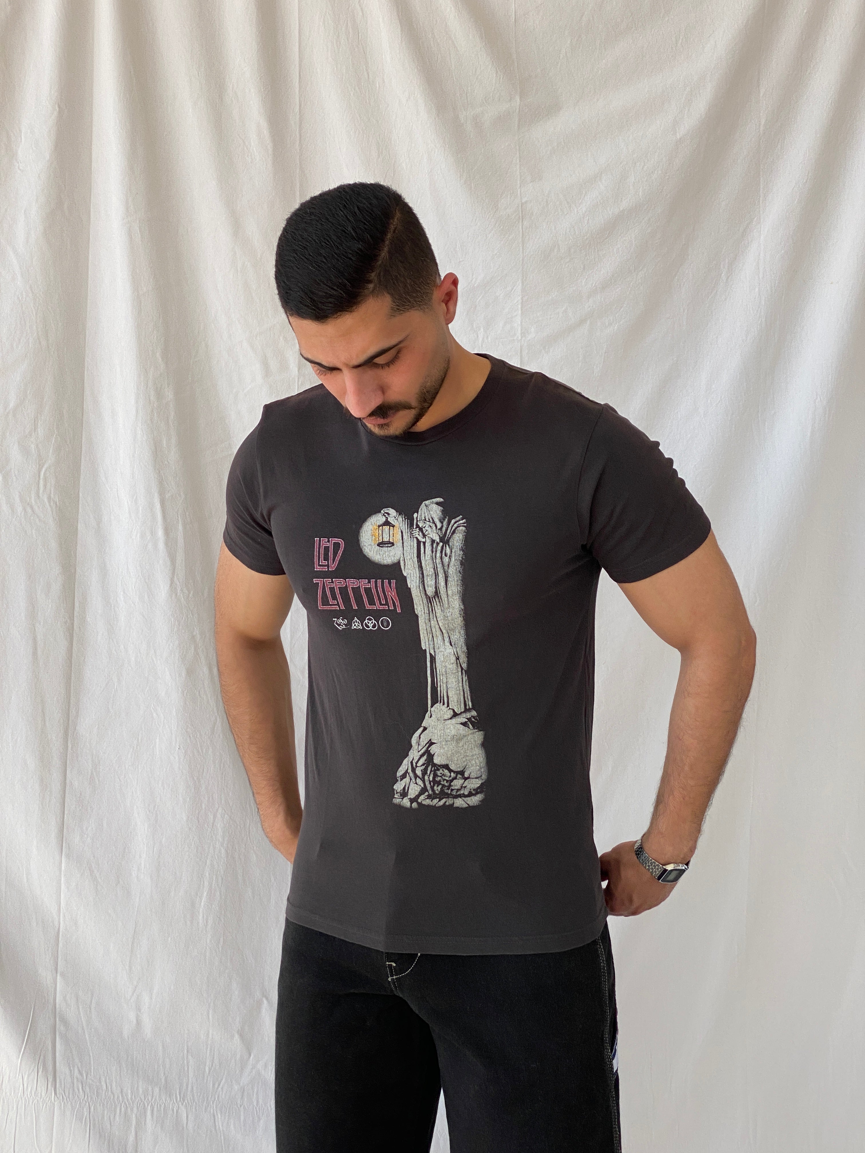 Led Zeppelin Zoso The Hermit by Cotton On Band T-shirt - M