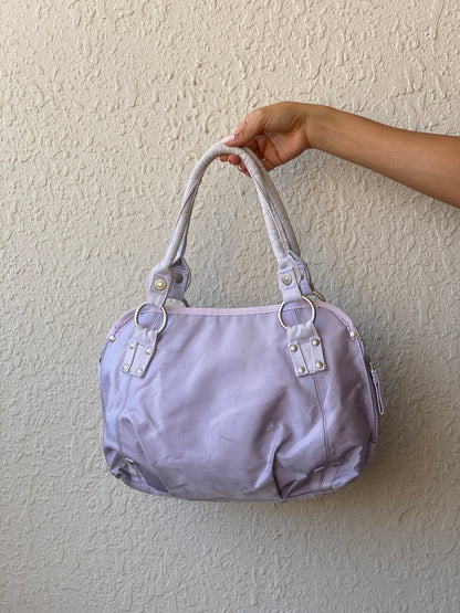 Vintage Y2K George Gina & Lucy Lilac Nylon Utility Handbag