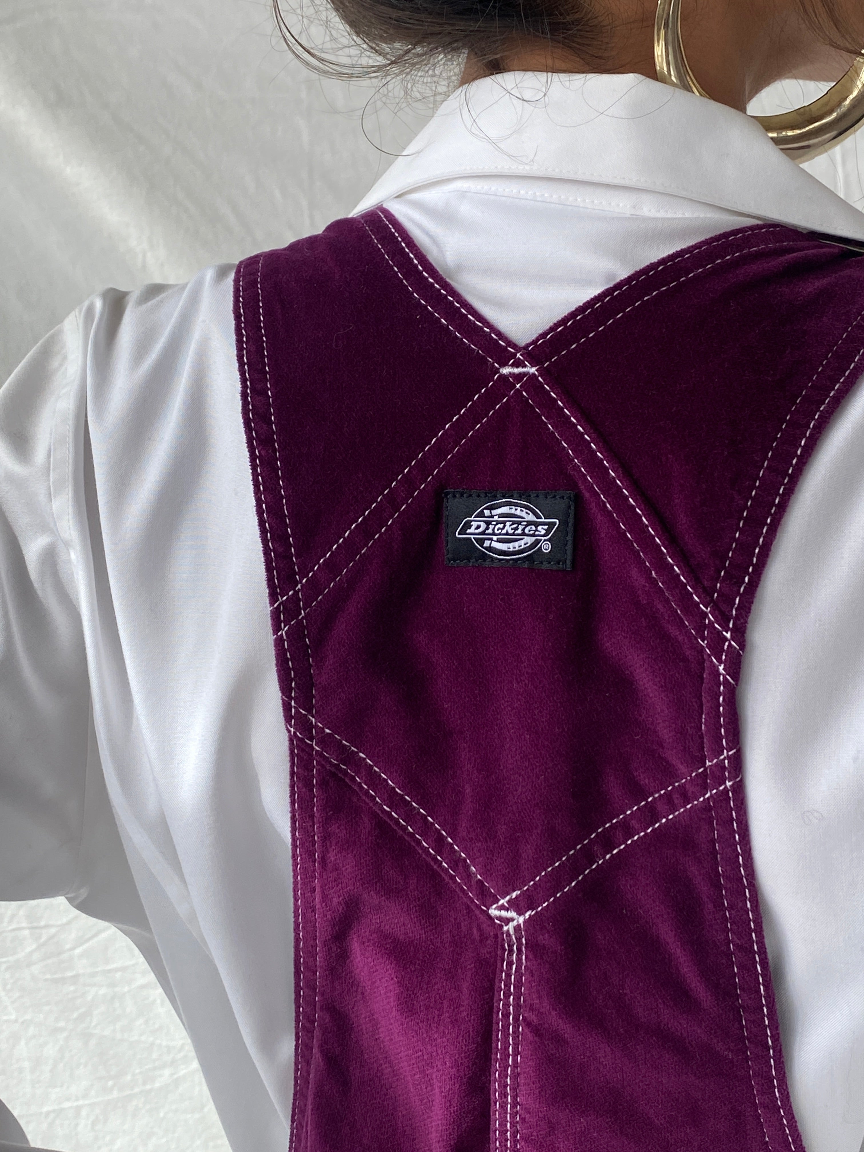 Dickies Juniors’ Carpenter Overall Corduroy Women’s Jumper Dress - XS