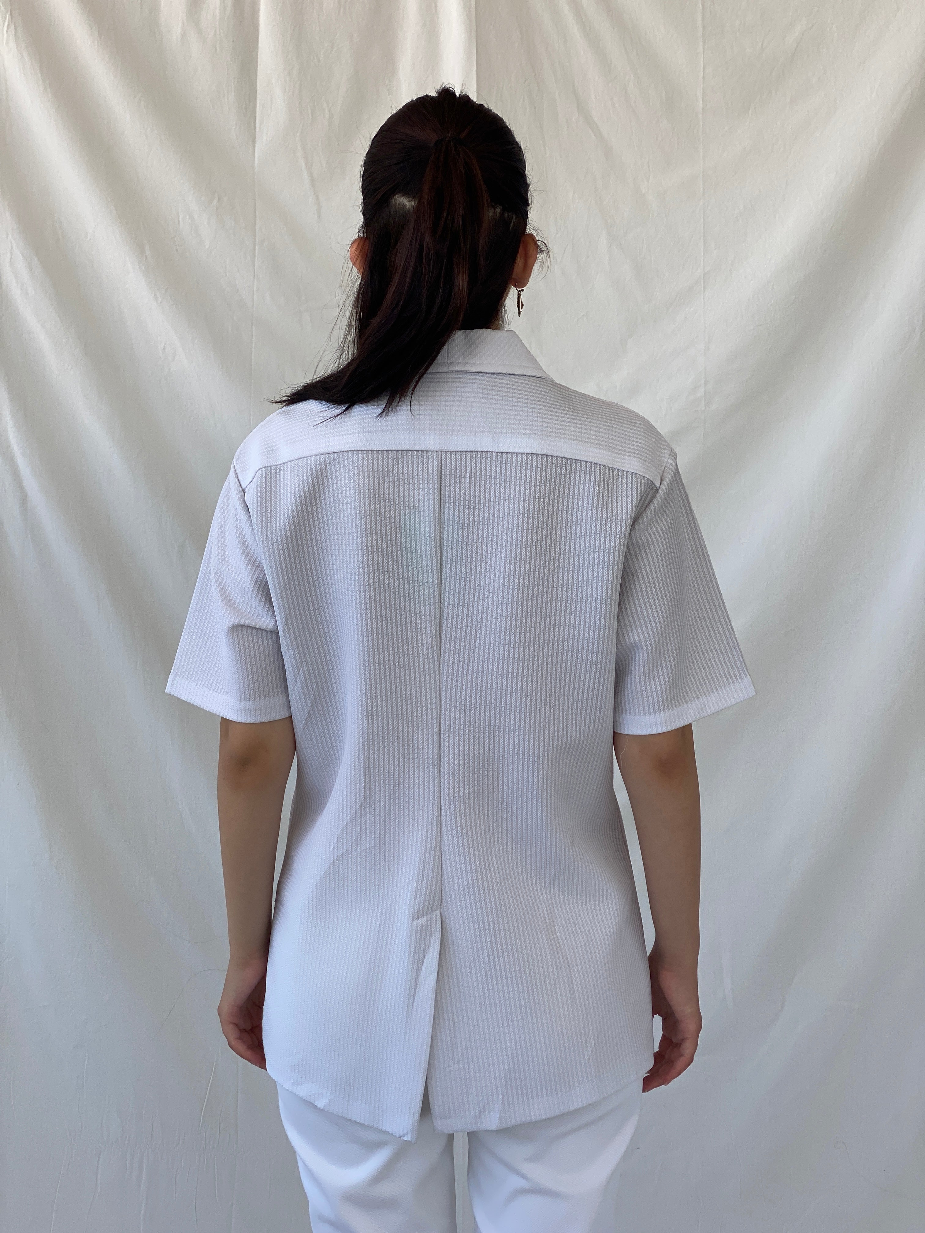 Vintage Liberty House White Aloha Hawaiian Short Sleeve Shirt - M