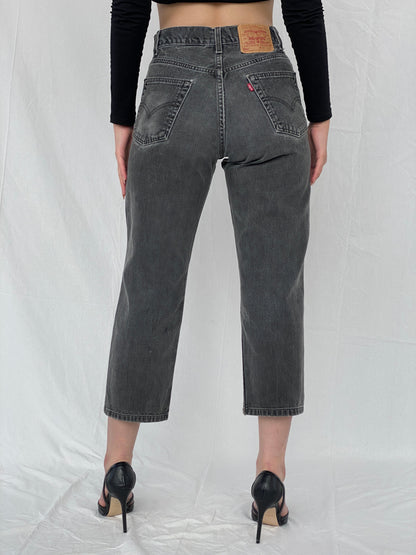 550 Grey Cropped Vintage Levi’s Jeans W30 L30