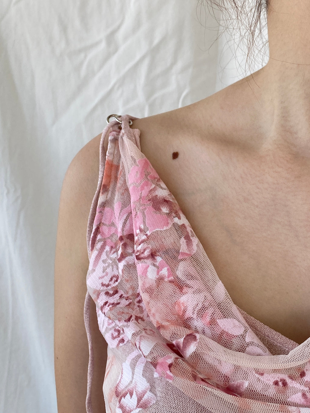 Y2K Mia Mia Fairy Pink Cowl Neck Twist Women’s Top - S