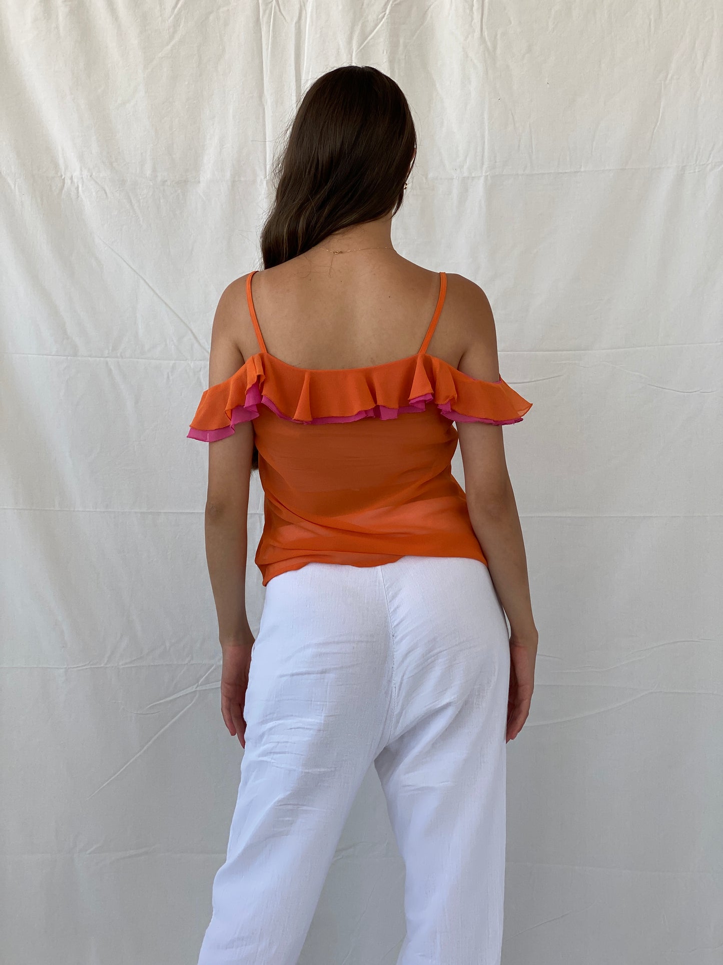 Vintage Y2K Together Ruffle Top - S