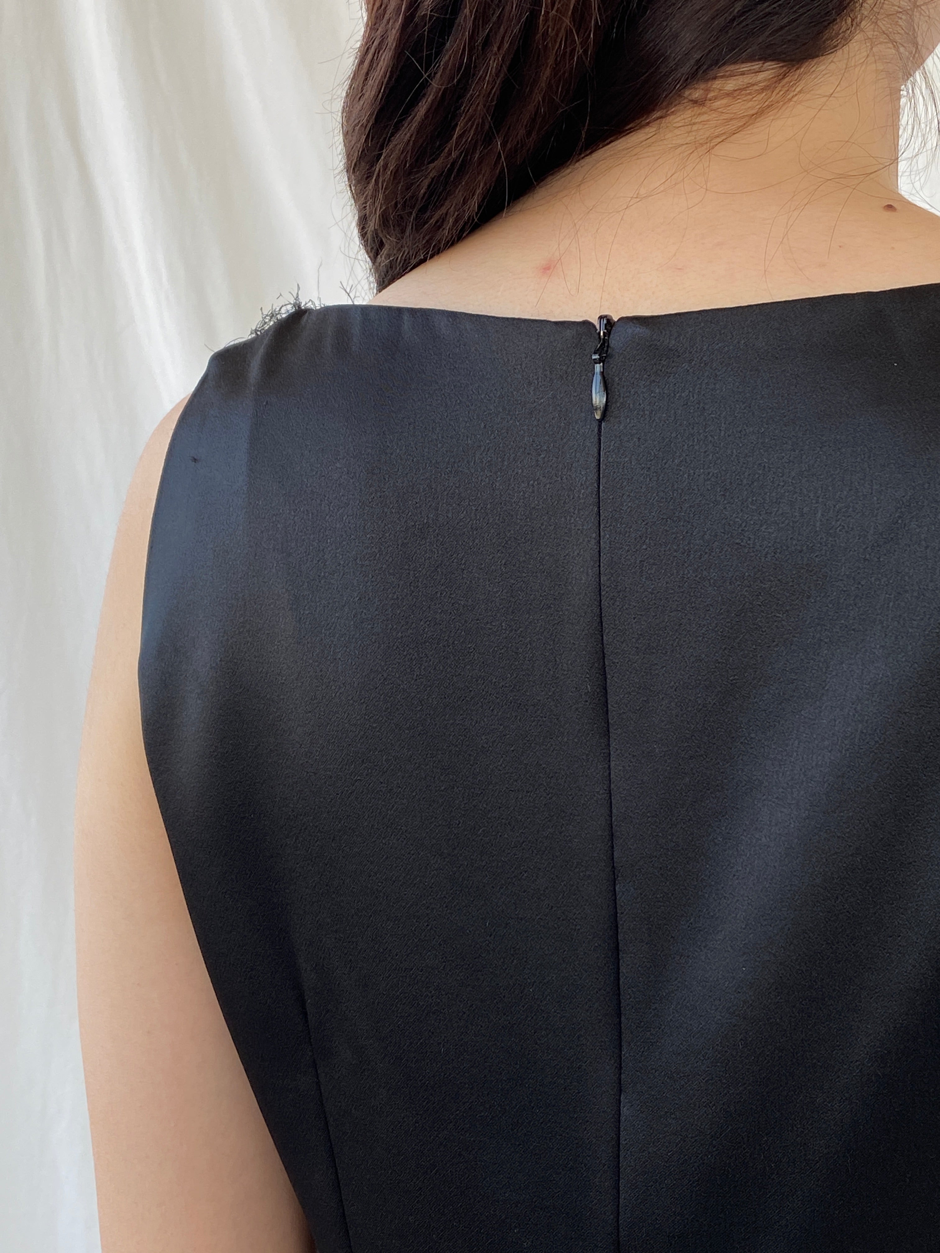 Y2K Nudiir Current Air Textured Black Sleeveless Party Sparkle Top - M