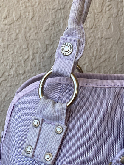 Vintage Y2K George Gina & Lucy Lilac Nylon Utility Handbag