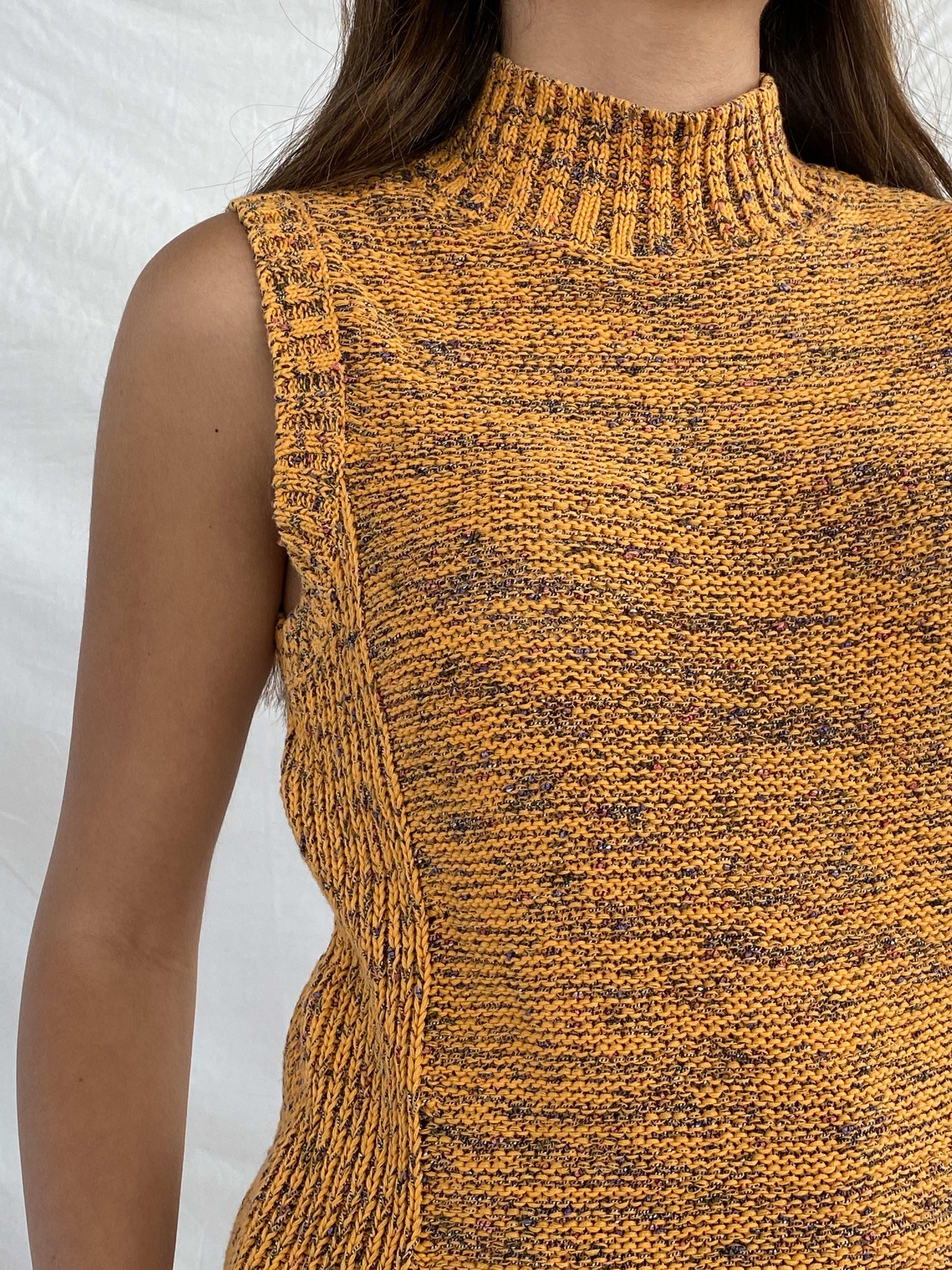 Vintage Nine West Knitted Turtleneck Top - Balagan Vintage Sleeveless Top Juana, knit, knitted, NEW IN, Nine West, sleeveless top