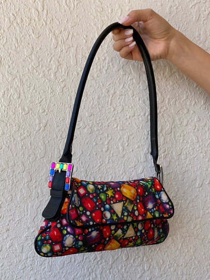 Statement Vintage Y2K Patrick Cox Multi-colored Beaded Shoulder Bag - Balagan Vintage Shoulder Bag bag, beaded bag, embellished bag, handbag, NEW IN, shoulder bag, vintage bags