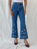 Vintage Y2K Arizona Embroidered Flower Design Women’s Jeans - 34EUR