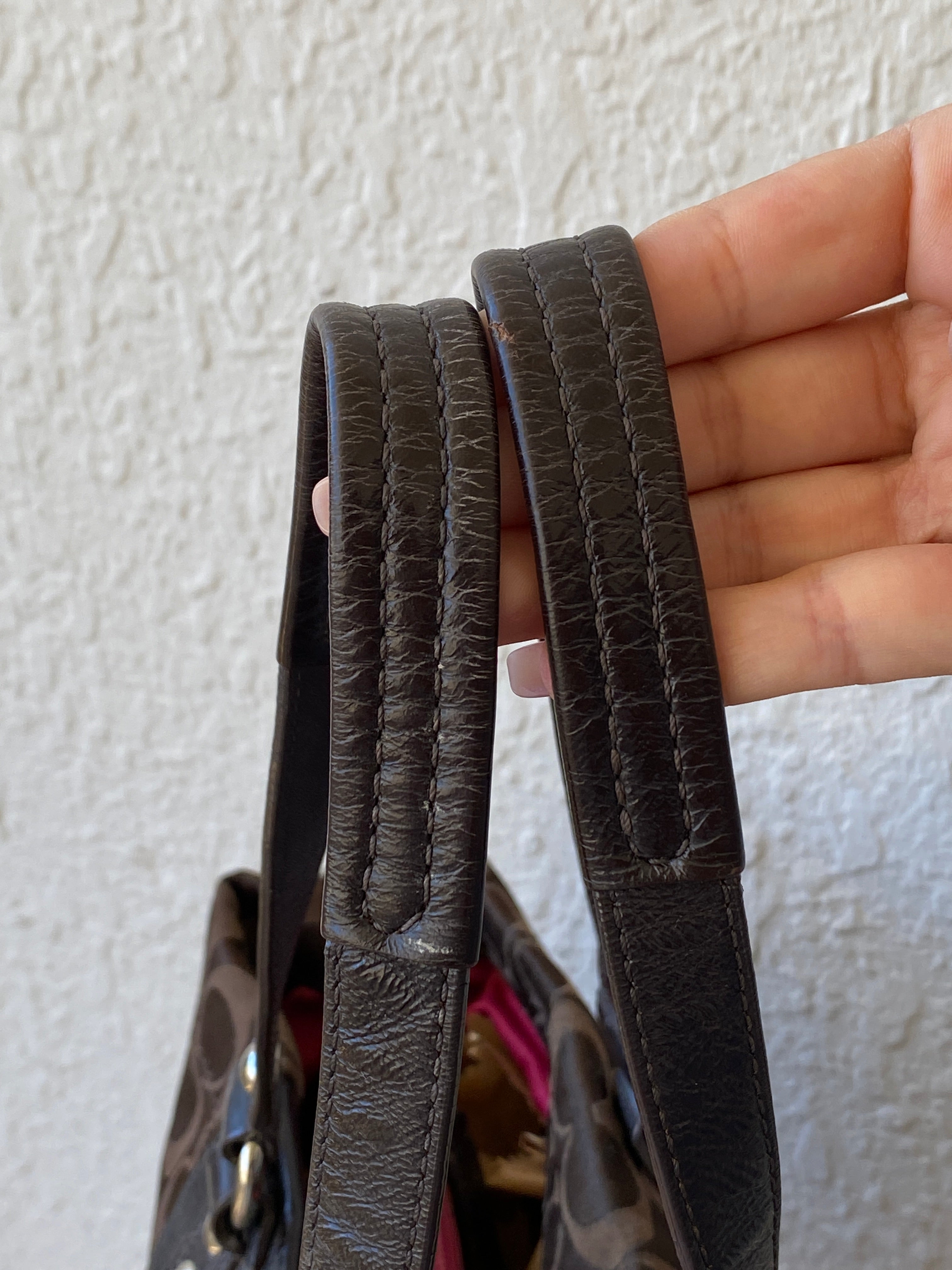 Coach Authentic Ashley Signature Sateen Brown G1051-F15510 Satchel Bag