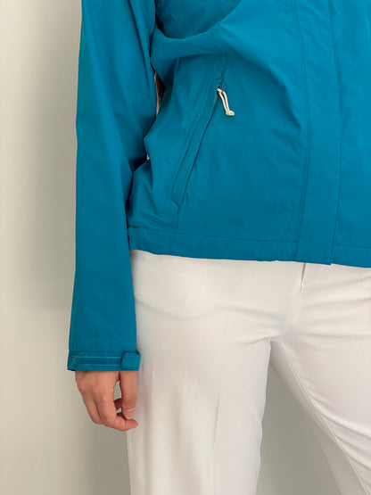 The North Face HyVent Turquoise Blue Hooded Waterproof Jacket – S/P