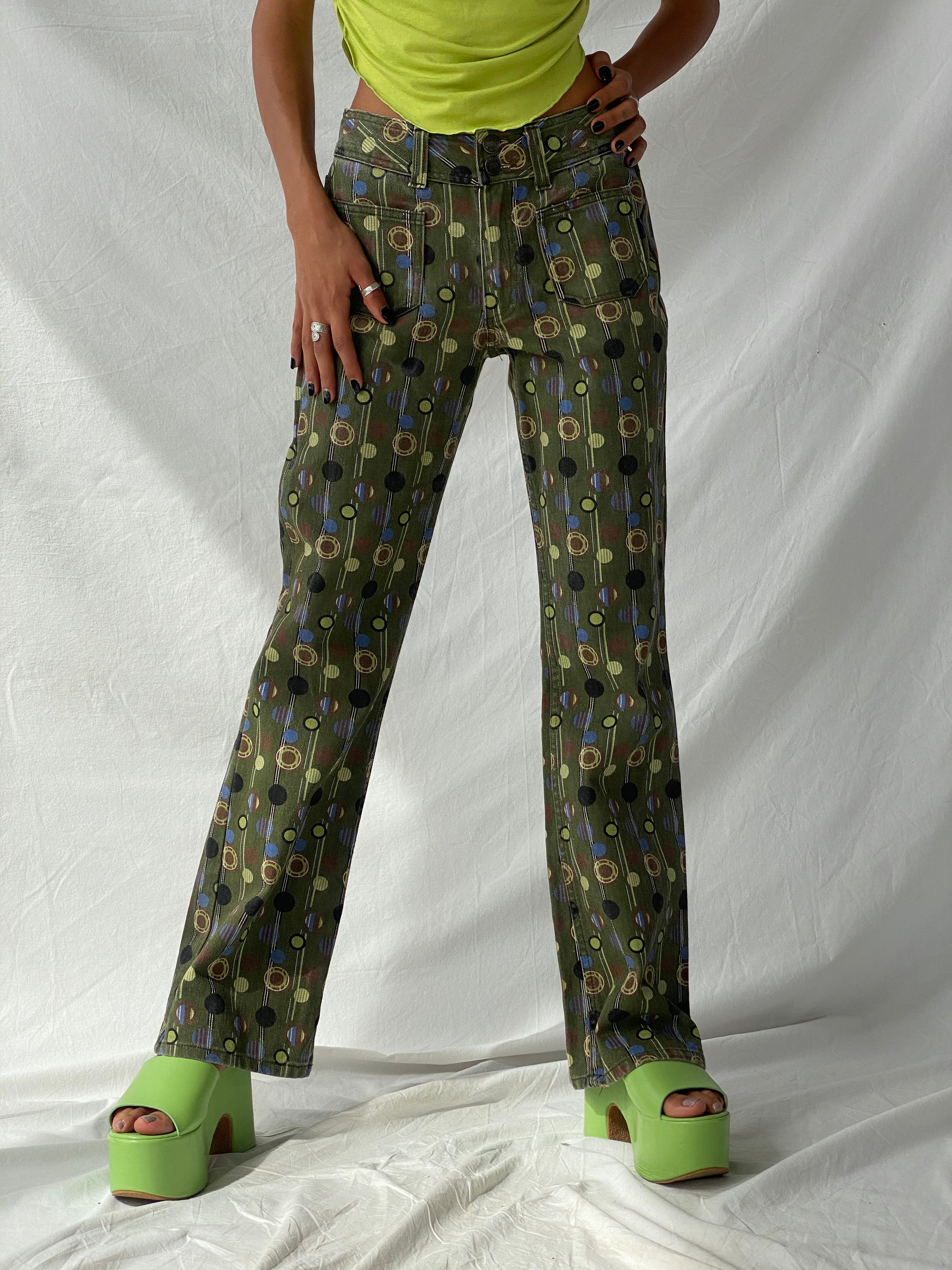 Statement Vintage Rocky Girl Casual Wear Groovy Straight Leg Jeans - S