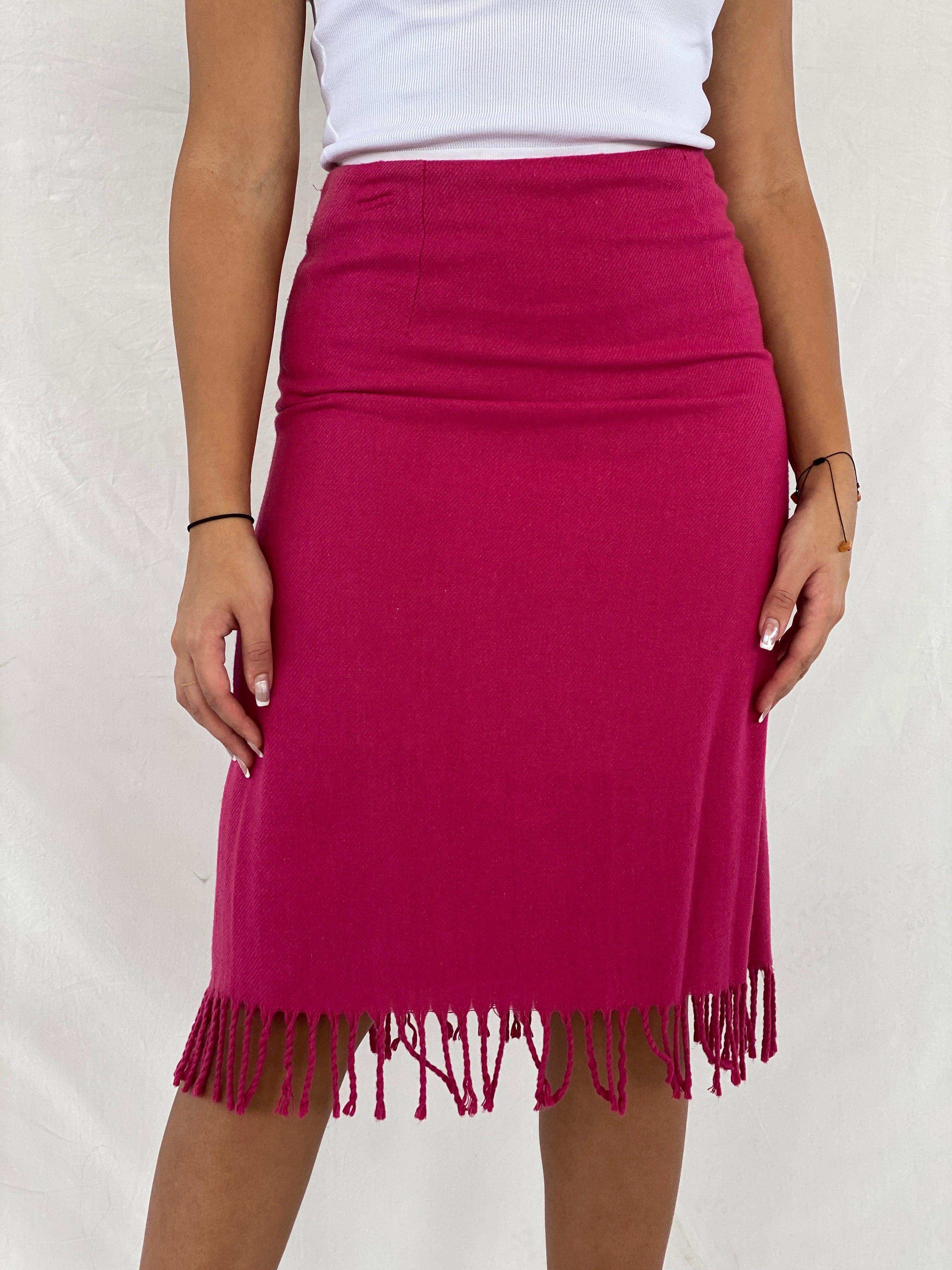 90s/00s Esprit Fringed Midi Skirt - Balagan Vintage Midi Skirt 00s, 90s, midi skirt, NEW IN, Rama