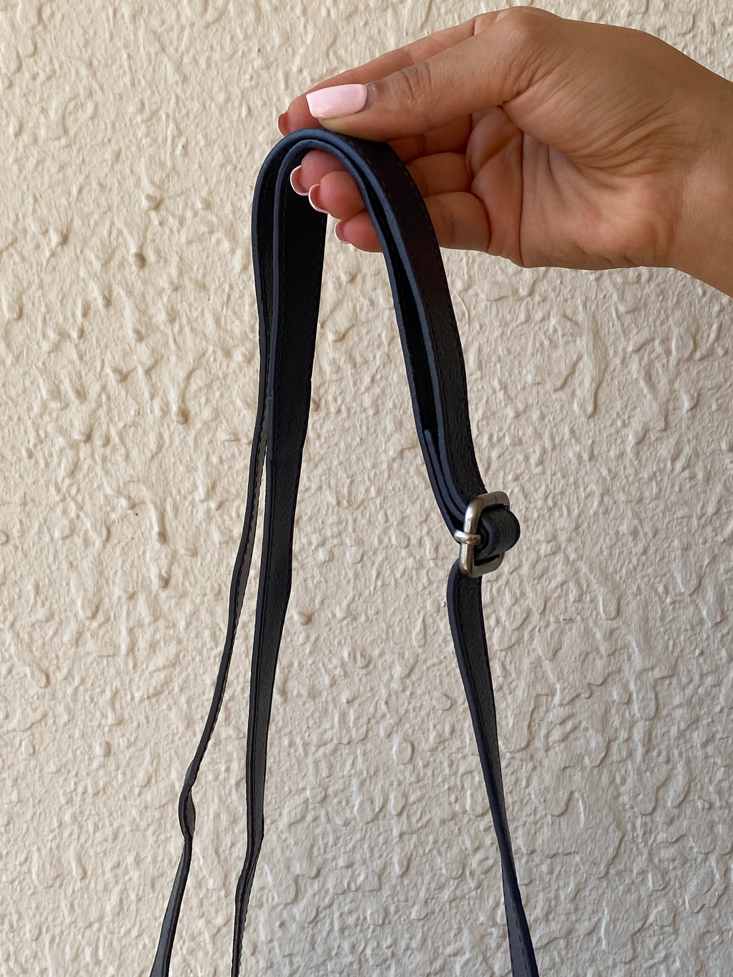 Vintage 90s Helena Vera Navy Blue Minimalist Multi-Pocket Shoulder Crossbody Bag