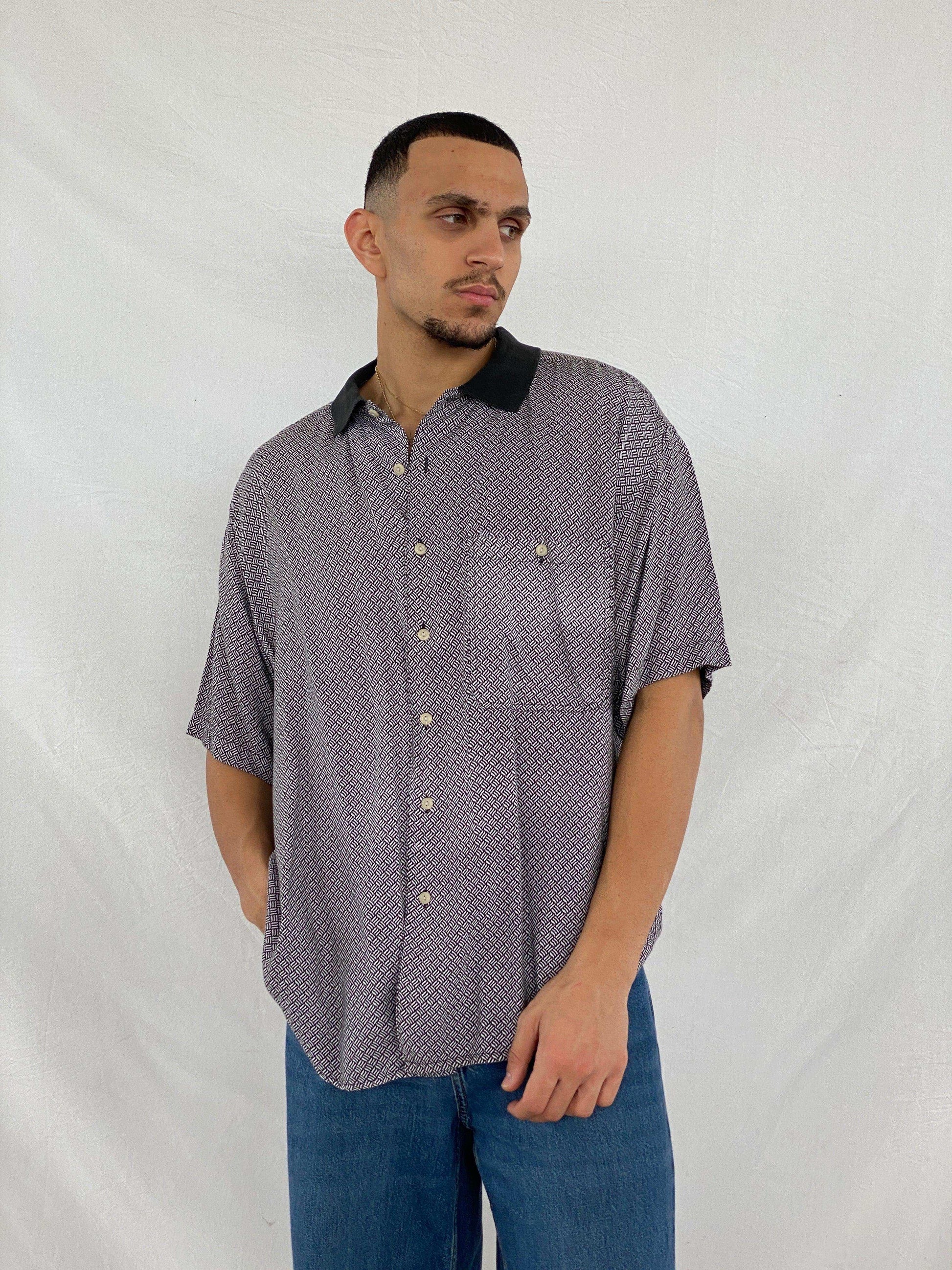 Vintage White Oak Half-Sleeve Shirt - Balagan Vintage Half Sleeve Shirt 00s, 90s, Abdullah, half sleeve shirt, NEW IN