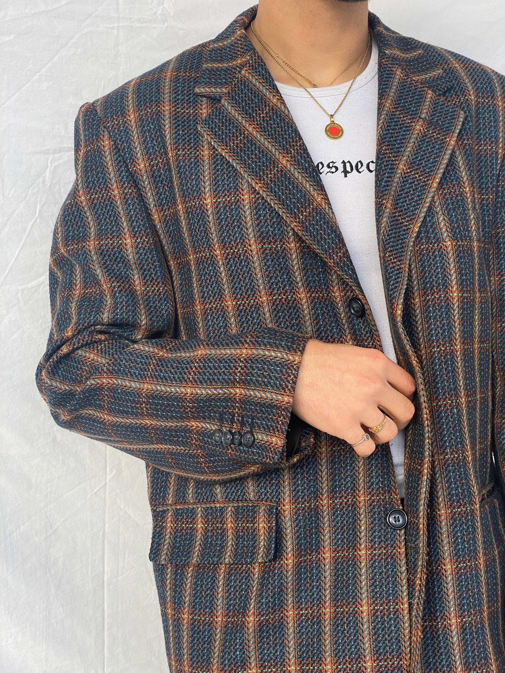 Vintage Truva Collection Plaid Blazer - Size M/L - Balagan Vintage Blazer 90s, Abdullah, plaid blazer