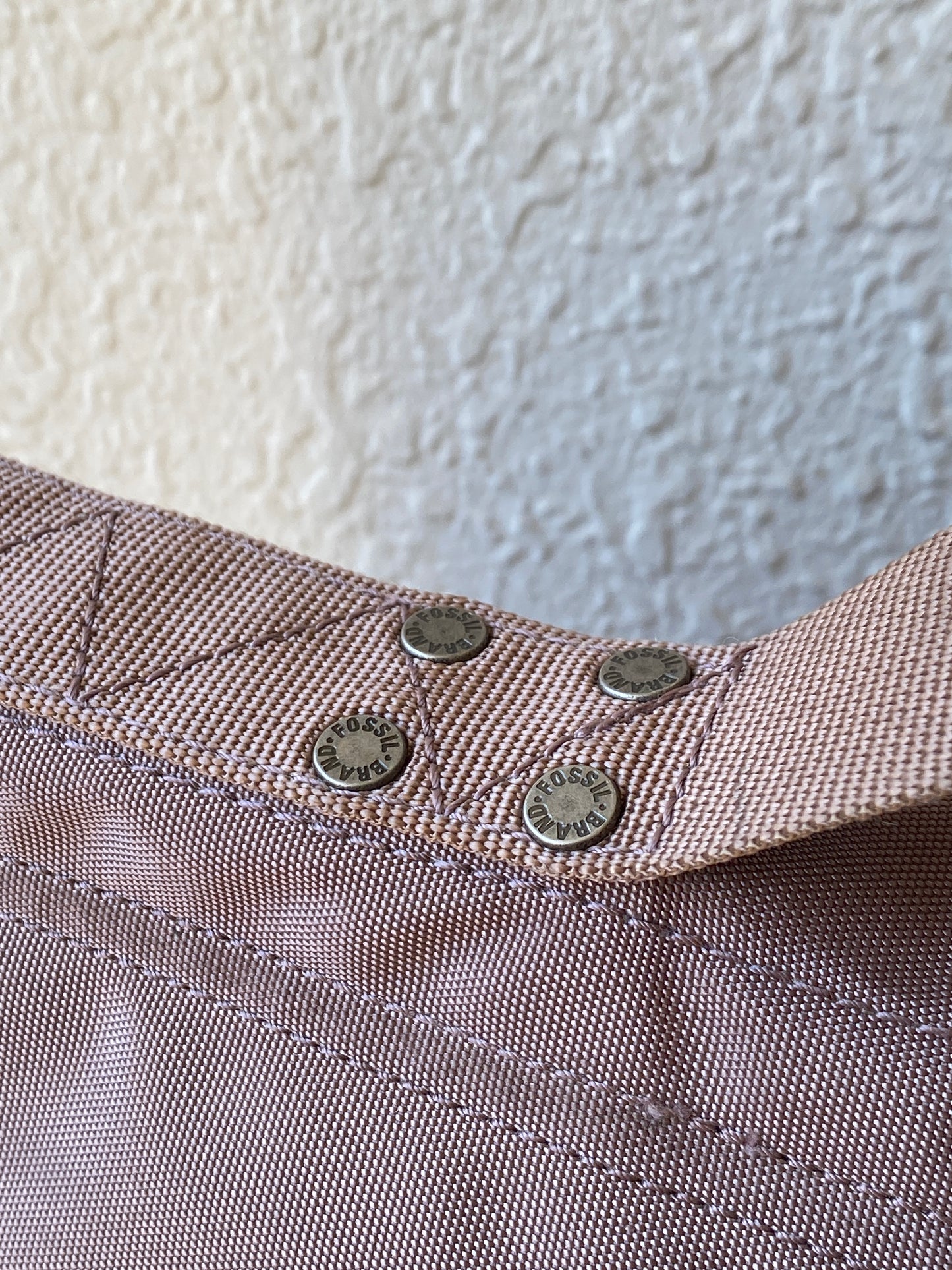 Fossil Taupe Heavyweight Nylon Laptop Messenger Bag