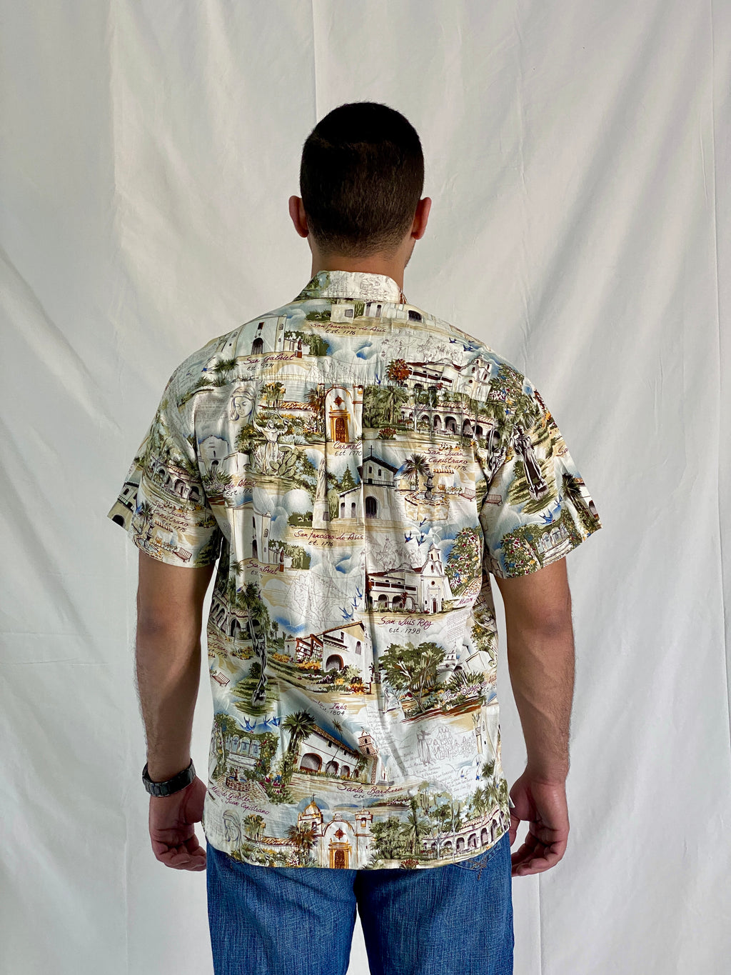 Vintage High Seas Trading Co Cotton Hawaiian Camp Shirt - S