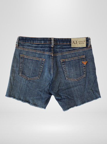 Armani Jeans AJ Indigo 006 Dark Wash Denim Shorts