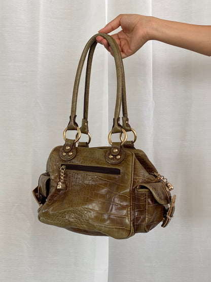 Y2K Kathy Van Zeeland Khaki Shoulder Bag