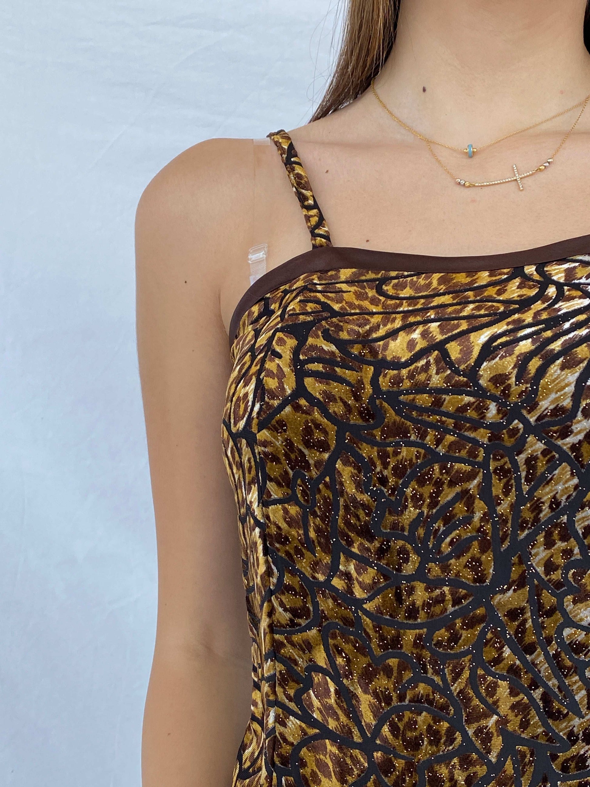 Vintage Y2K Velvet Cami Top - Size M - Balagan Vintage Sleeveless Top 00s, Juana, NEW IN, velvet top