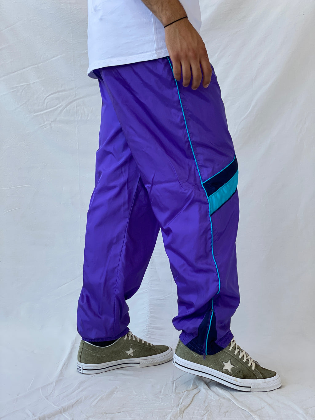 Vintage 80s/90s YBÉS Fashion Purple Track Pants - XL