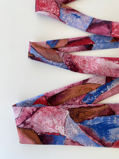 Vintage Paco Rabanne Paris Abstract Painting Printed Men’s Neck Tie