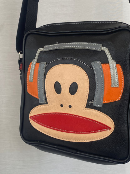 Paul Frank Headphones Julius Monkey Black Messenger Bag