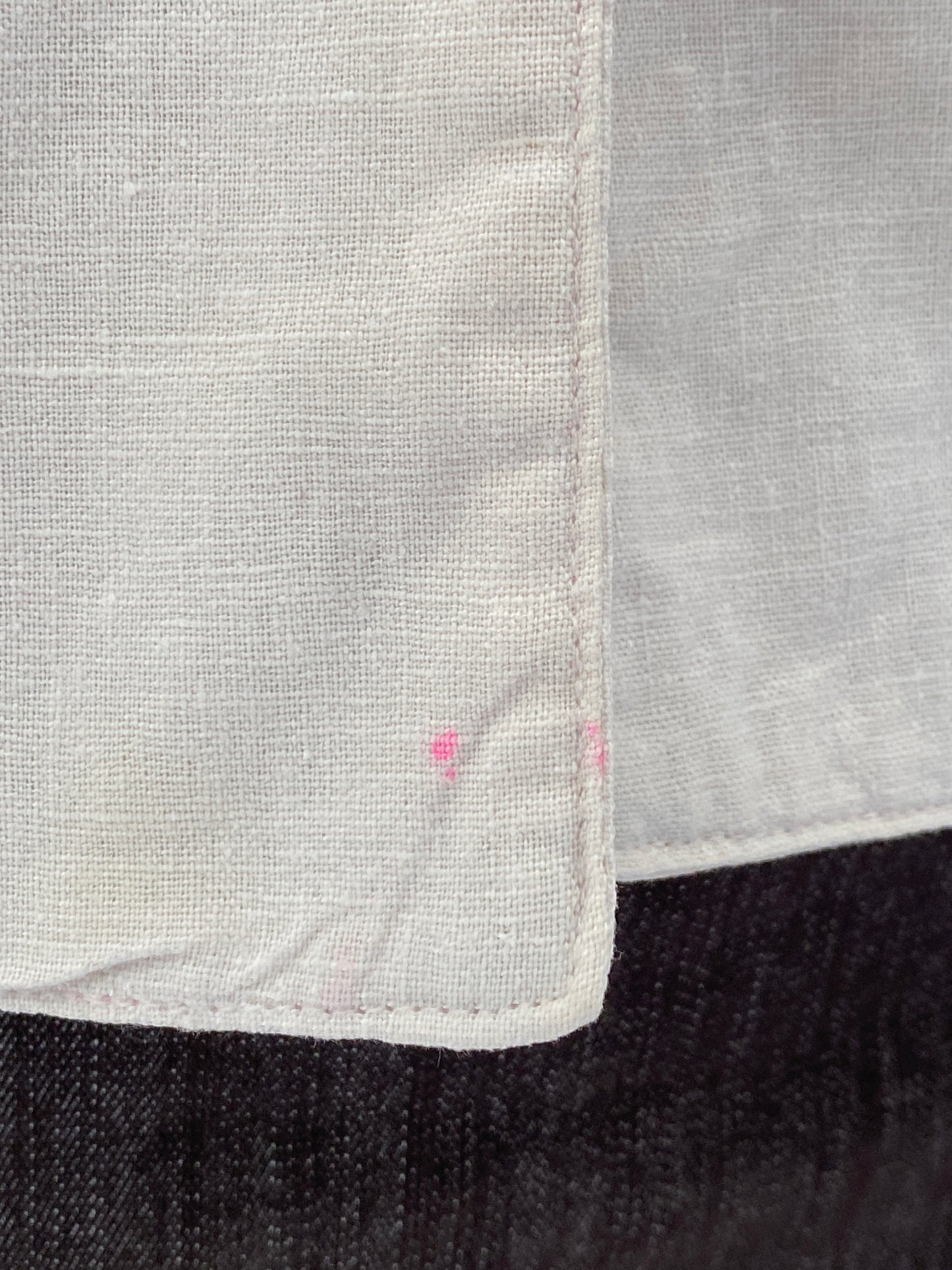 Vintage 90s Eagle’s Eye Ivory Linen Cotton Floral Embroidered Vest – S