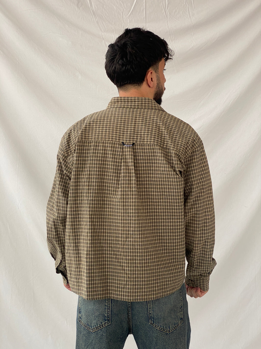 Vintage Remington Plaid Full Sleeve Button Up Men‘s Shirt - XL