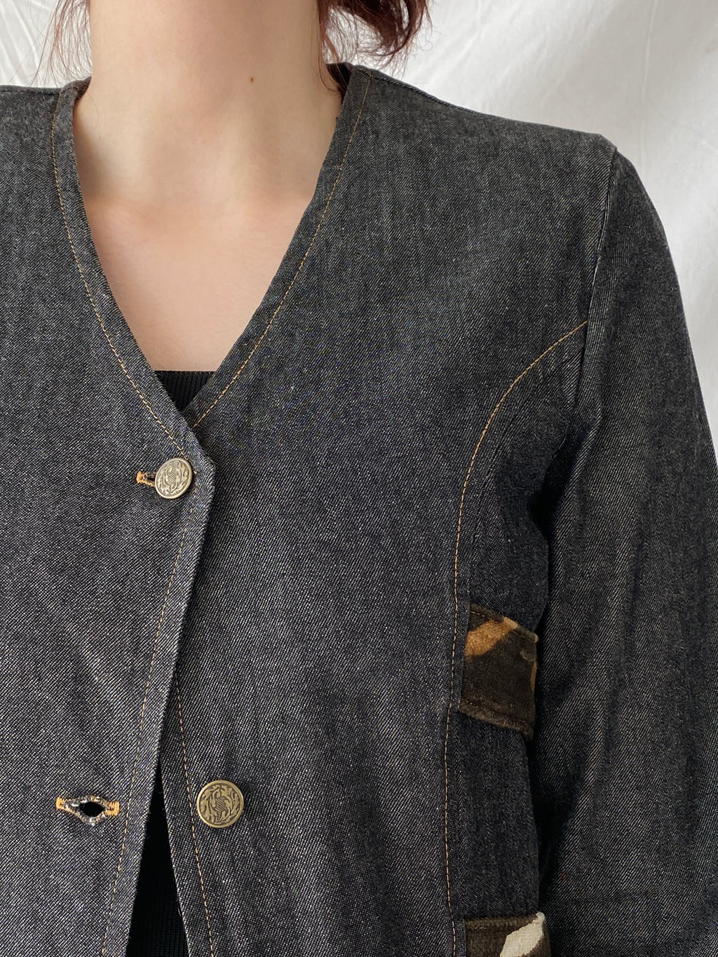 Vintage Jamp Fashion By Charlie Cotton Denim Jacket - M