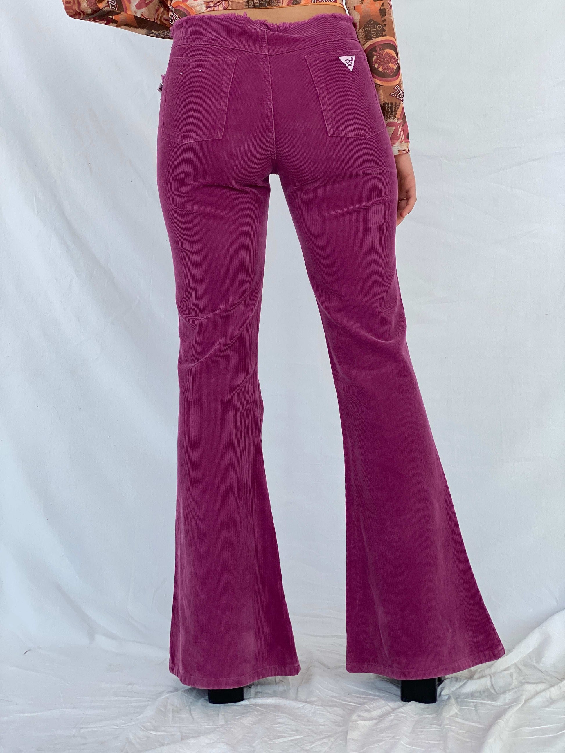 Vintage Y2K Lost Girl Flare Pants - Balagan Vintage 00s, corduroy pants, Mira, NEW IN