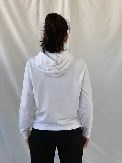 Kenzo Paris White Tiger Head Embroidered Hoodie Sweatshirt - S