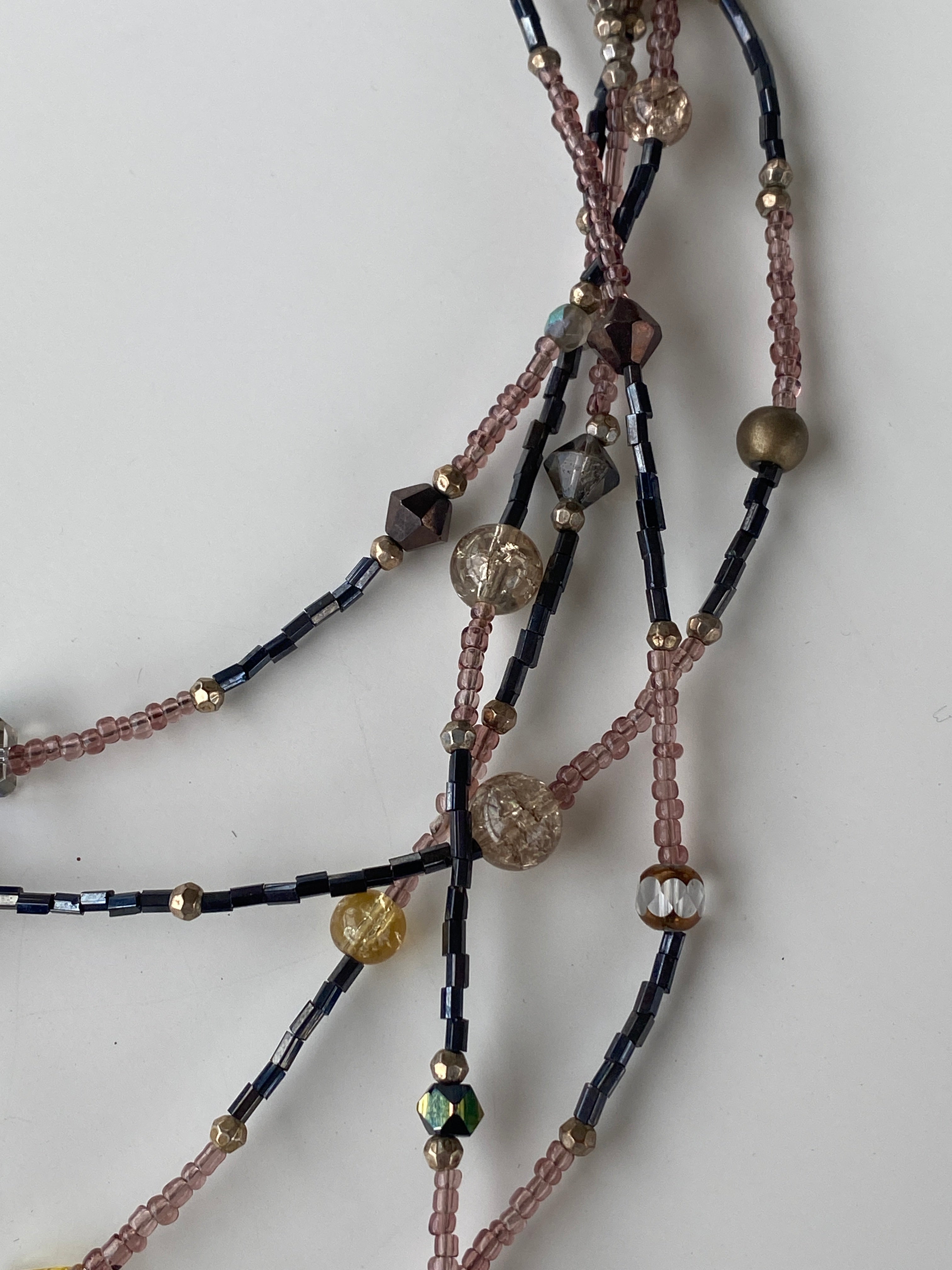 Cookie Lee Multi-Strand Beaded Layered Necklace